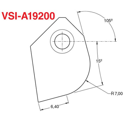 VSIA19200 Cutter Blade profile