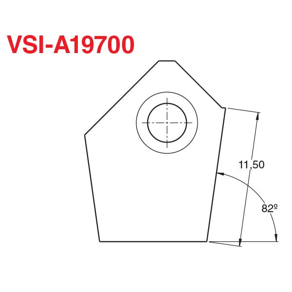 VSIA19700 82 Degree Valve Seat Cutter Blade Goodson Tools & Supplies