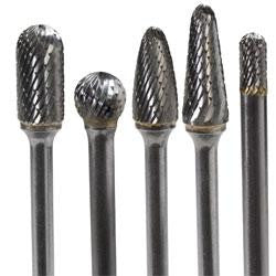 5 Pc. Set Double Cut Carbide Rotary Files