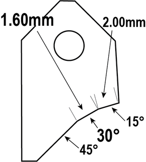 FT-30063S1 : Valve Seat Cutter Blade
