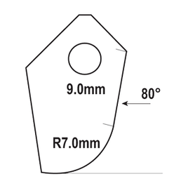FT-033B-HP : Valve Seat Cutter Blade : GOODSON