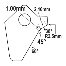 FT-068B-HP : Valve Seat Cutter Blade : GOODSON