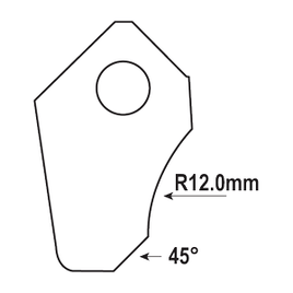 FT-084B-HP : Valve Seat Cutter Blade : GOODSON