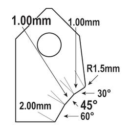 FT-5043A-HD : Valve Seat Cutter Blade : GOODSON