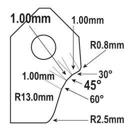 FT-5118A-HP : Valve Seat Cutter Blade : GOODSON