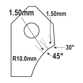 FT-5119A-HP : Valve Seat Cutter Blade : GOODSON