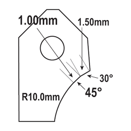 FT-5120A-HP : Valve Seat Cutter Blade : GOODSON
