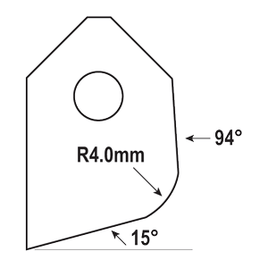 FT-5121A-HP : Valve Seat Cutter Blade : GOODSON