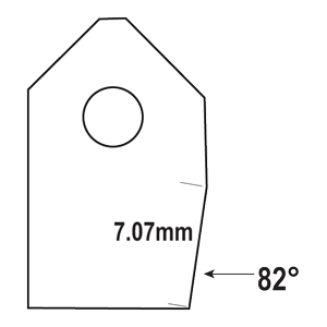 FT-82 : Valve Seat Cutter Blade