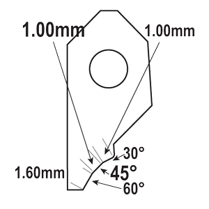 FTM-185 : Micro Valve Seat Cutter Blade : GOODSON