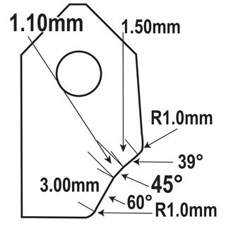 IFT-4560-HD : Valve Seat Cutter Blade
