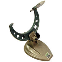 Goodson Micrometer Fixture features padded jaws to protect measuring tools