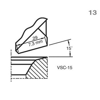 15 degree Standard Valve Seat Cutter | VSC-15
