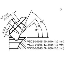 VSC3-08045 Cutter Profile