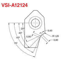 VSIA12124 Valve Seat Cutter Profile
