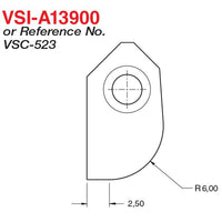 VSIA13900 Seat Cutter Blade Profile